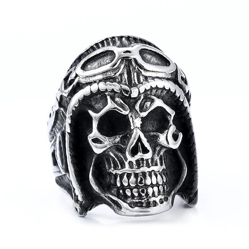 Multi Style Gothic Skull Rings Stainless Steel Fashion Personality Hip-hop Men Ring Biker Party Charm Jewelry Gift
