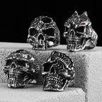 Skull Ring Black — Stainless Steel