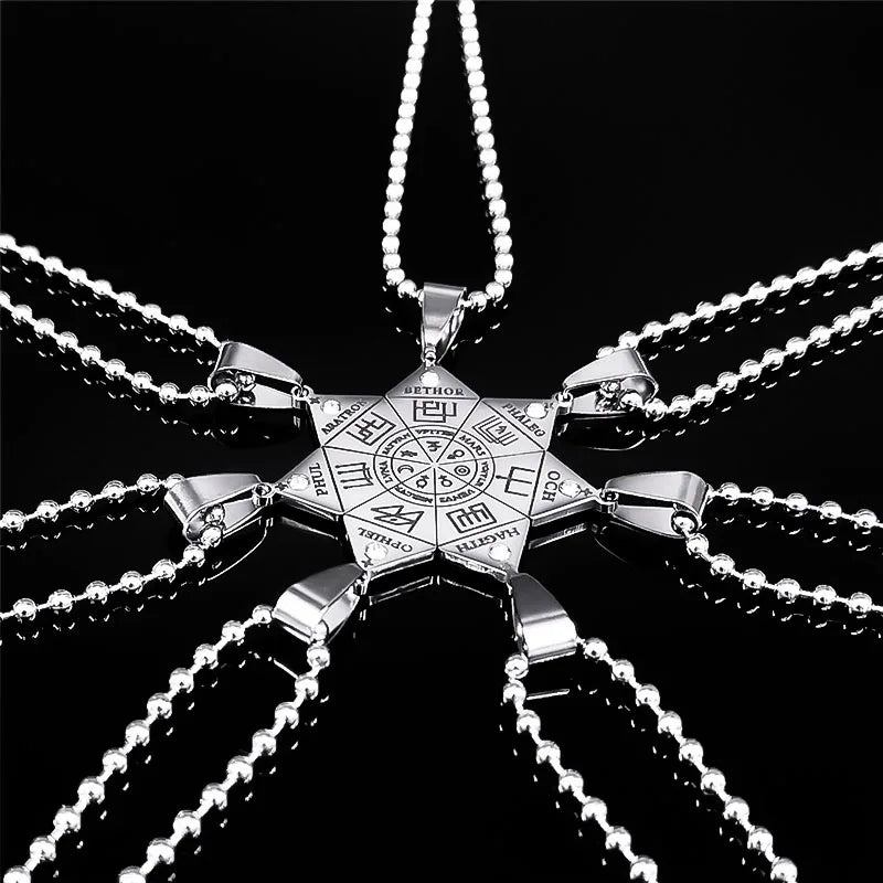 Goetia Pendant Necklace Set — Stainless Steel