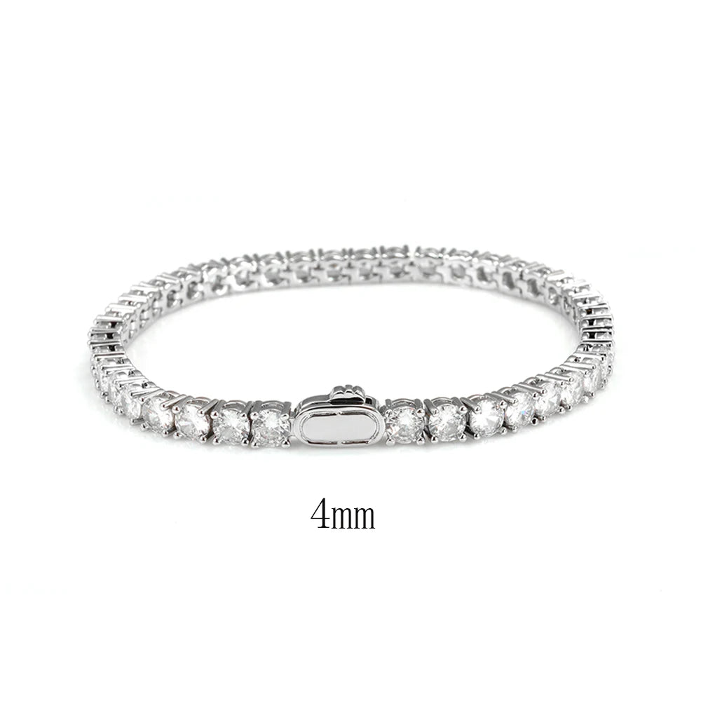 Gold Tennis Chain Full Diamond 3/4/5MM