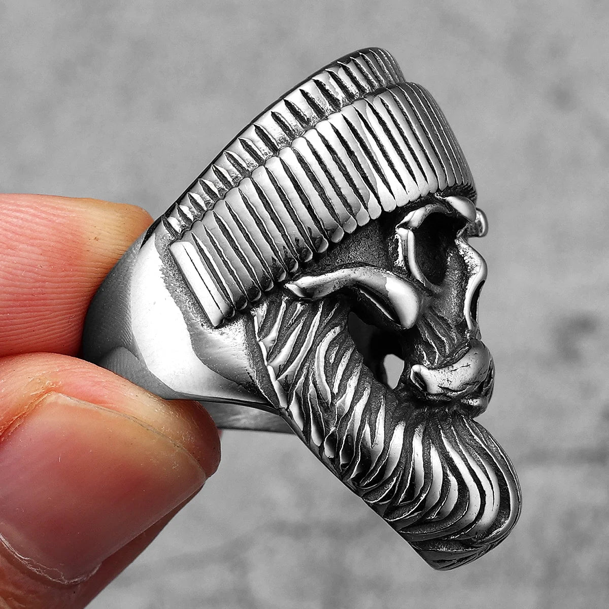 Skull Rider Ring — Stainless Steel