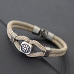 Nautical Surf Rope Bracelet — Adjustable Wrap Cord