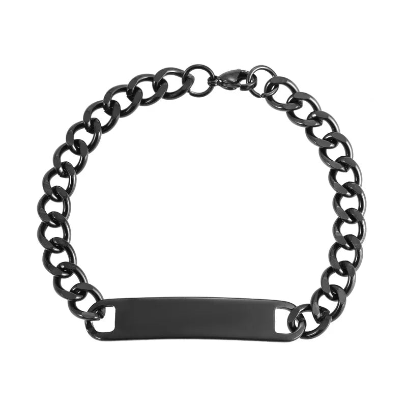 Steel Bracelet 7MM Hand Punk Street Style