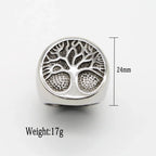 Viking Tree of Life Amulet Ring for Men — Stainless Steel