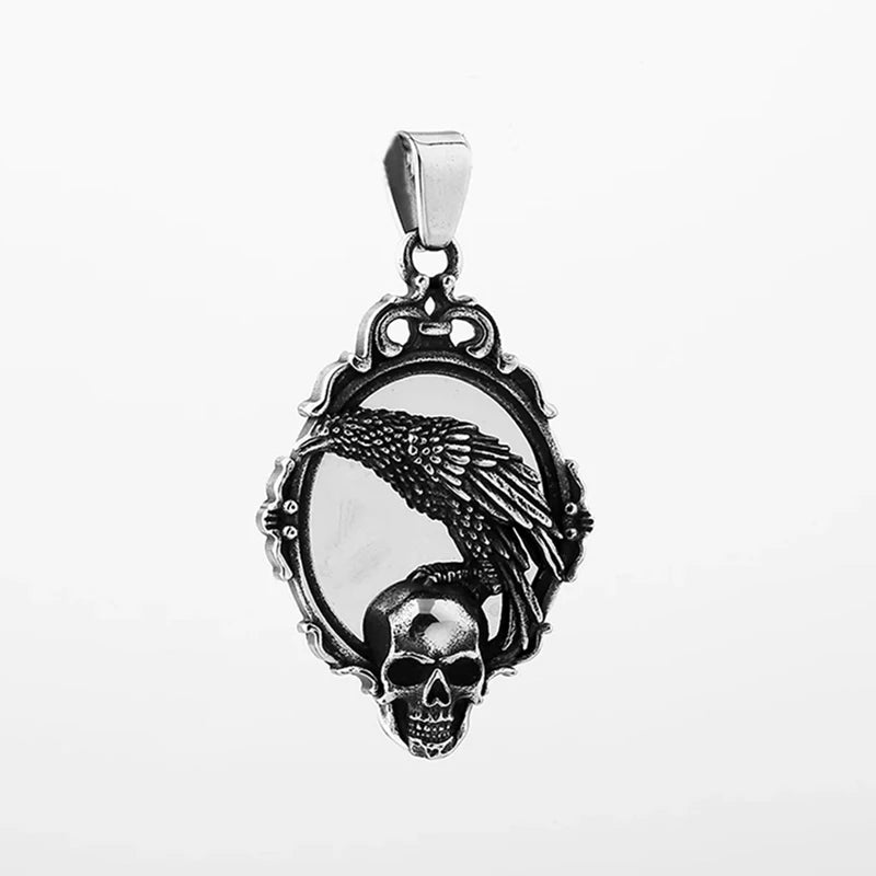 Gothic Satan Goat Stainless Steel Pendant Necklace