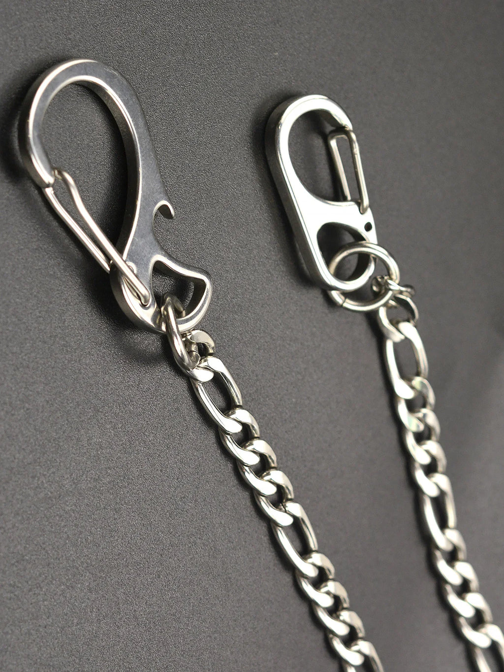 Figaro 3:1 Choker Necklace Jeans Chain 21 Inch — Stainless Steel