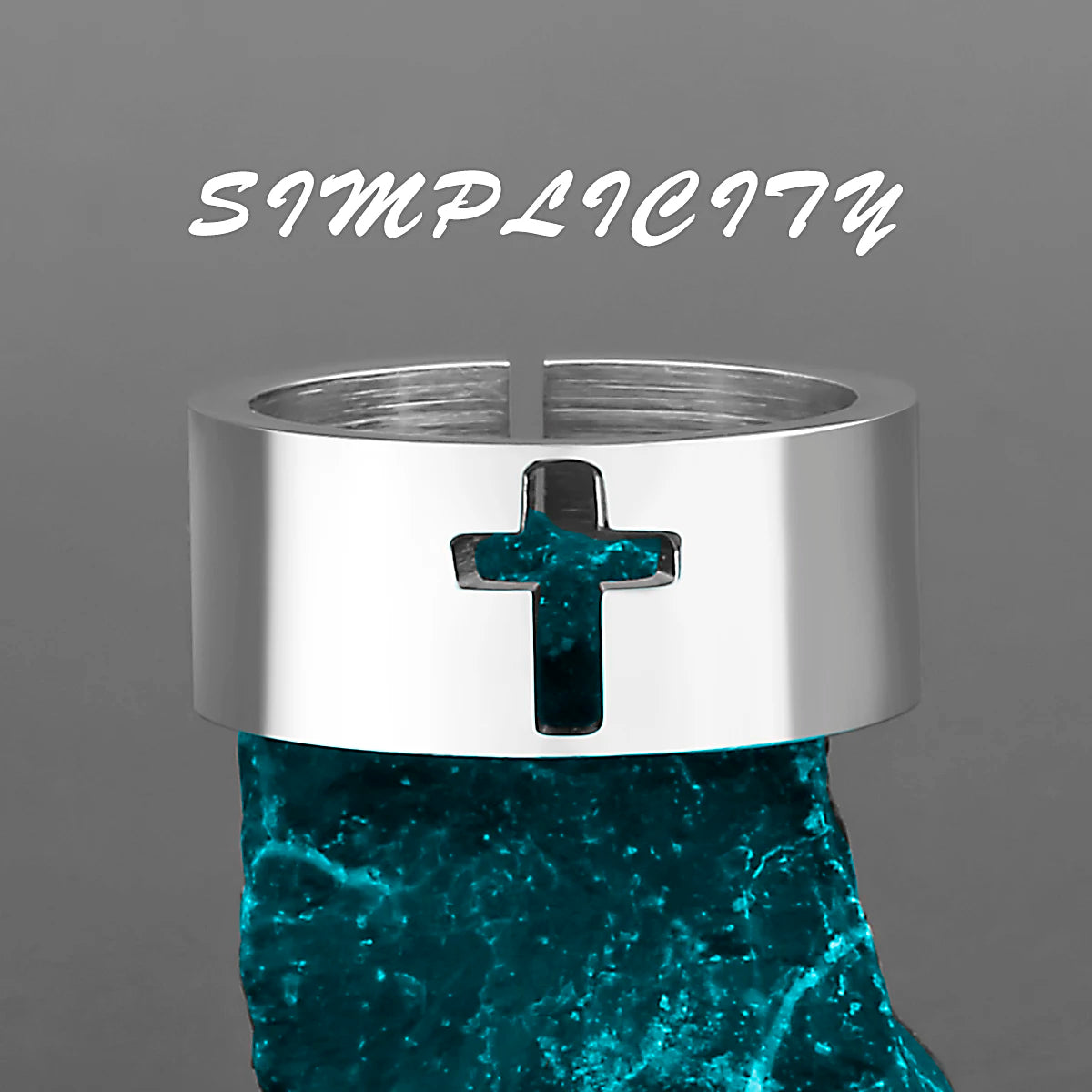Simple Punk Retro Black Stainless Steel Mens Rings for Women Couple Lover Boy Girlfriend Biker Jewelry Creativity Gift
