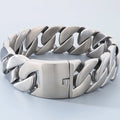Massive Men's Necklaces Necklace for Women Matte Brushed Stainless Steel 43MM Width Curb Cuban Link Chain HipHop On