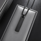 Gold Minimal Box Chain Pendant Necklace