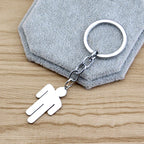 New Fashion Skew Head Tag Stainless Steel Pendant Necklaces for Men Women Wholesale Hip Hop Jewelry