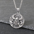 Ghost House Skull Pendant Necklace — Stainless