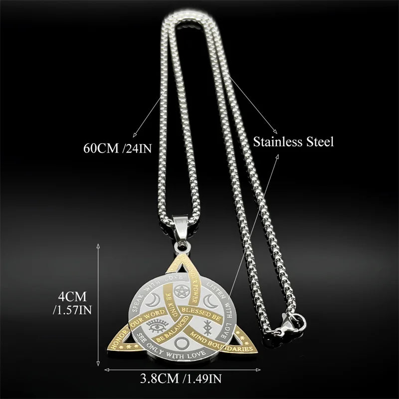 Celtic Silver Pendant Vintage Irish Trinity Knot