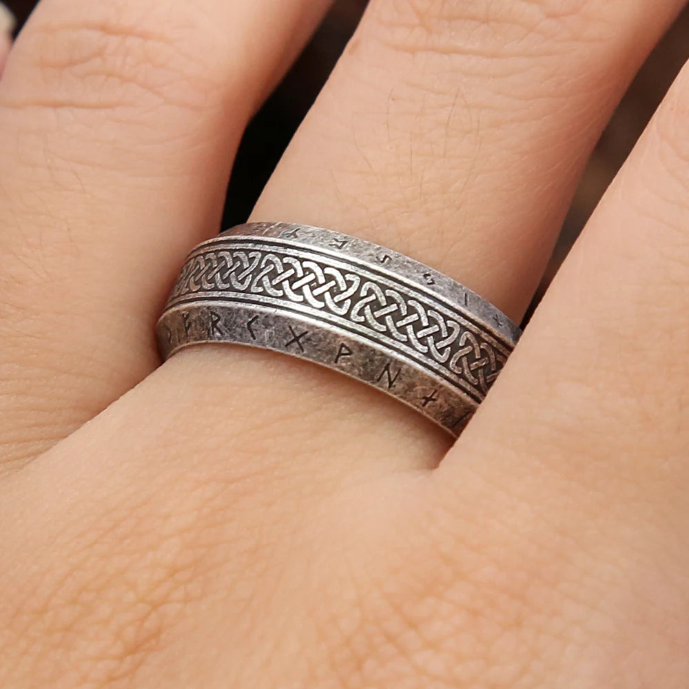 Viking Rune Ring — Stainless Steel