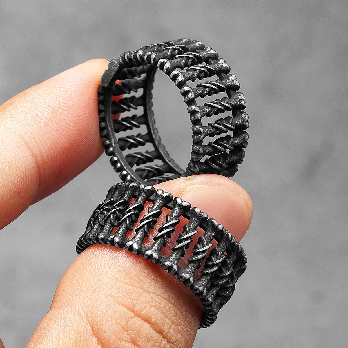 Gothic Bone Ring — Stainless Steel