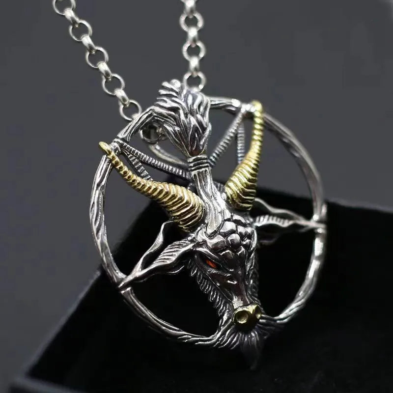 Vajra Pendant Necklace — Stainless Steel
