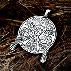 Fashion Vintage Viking Odin Double Ravens Necklace Stainless Steel Nordic Tree of Life Pendant for Men Amulet Jewelry Wholesale