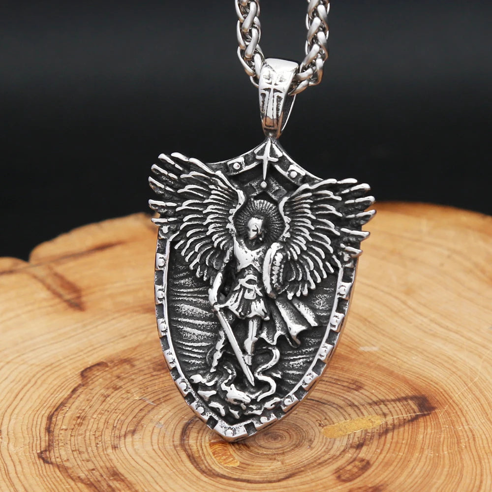 Angel Stainless Steel Pendant Necklace