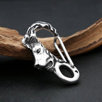 Lion Head Keychain — Stainless Steel