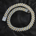Two-Tone Iced Out Cuban Chain Necklace 20MM