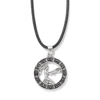 12 Horoscope Pendant Necklace For Women Men Silver Color Aries Leo 12 Constellations Zodiac Sign Necklaces Choker