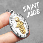 St. Jude Pendant Necklace Stainless Steel