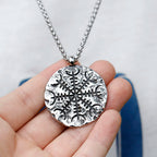Viking Aegishjalmur Stainless Steel Pendant Necklace
