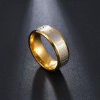 Fashion Stainless Steel Bible Verse Jesus Cross Rings For Men Vintage Christian Cross Religious Ring Amulet Jewelry
