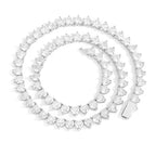 Heart Tennis Chain Iced Out Necklace