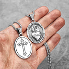 Sacred Heart Stainless Steel Pendant Necklace