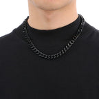 Punk Curb Cuban Link Chain Men Women Stainless Steel Long Necklace Fashion Tide Hip Hop Sweater Accessories Party Jewelry Gifts