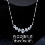 Iced Out Moissanite Princess Pendant — Gold-Tone