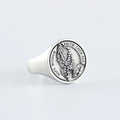 Praying Hands Cross Ring — 925 Silver