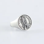 Praying Hands Cross Ring — 925 Silver