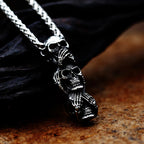 Gothic Skull Stainless Steel Pendant Necklace