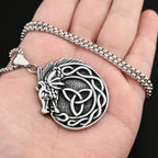 Dragon Celtic Knot Pendant — Stainless Steel