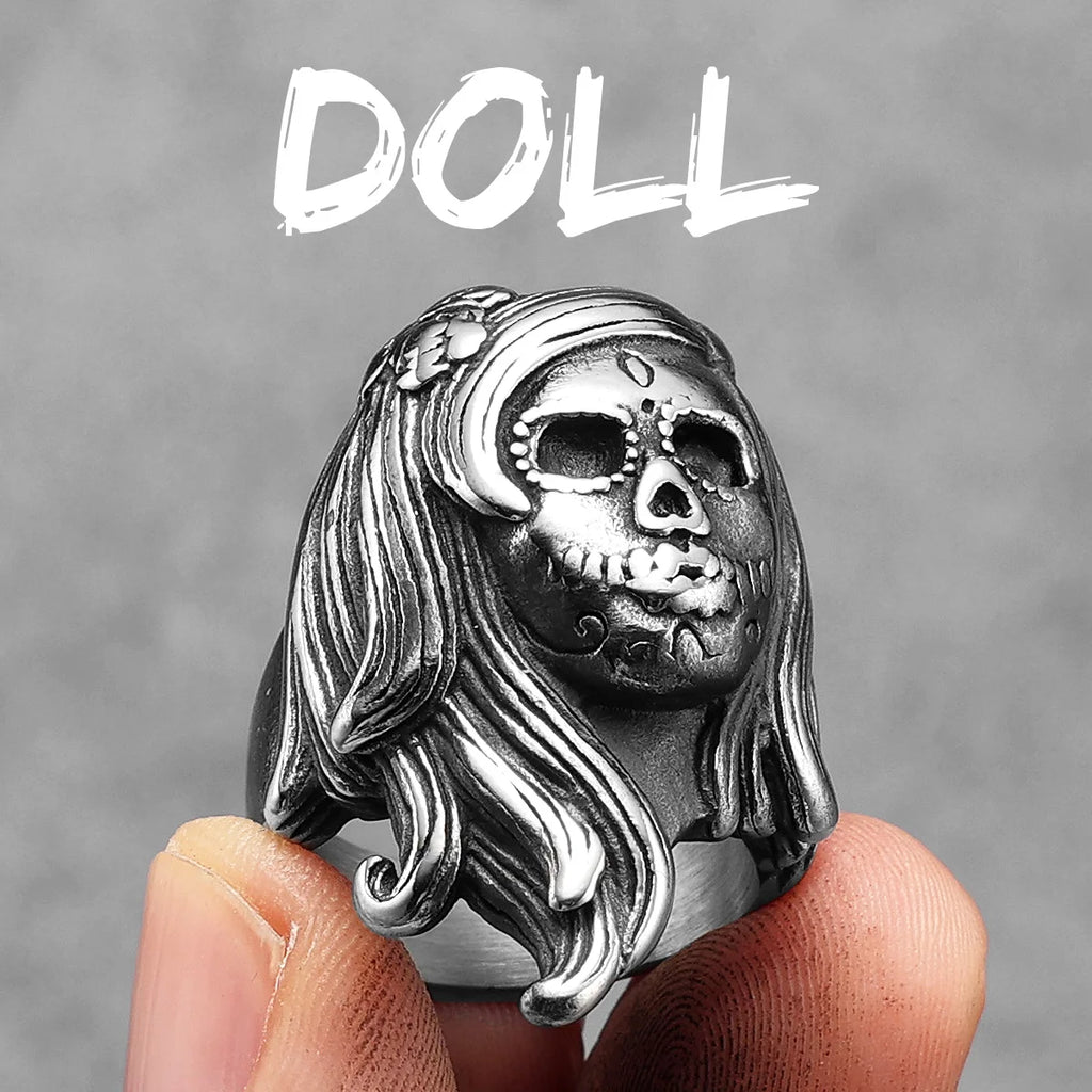 Skull Gothic Ring Stainless Steel
