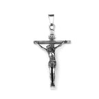 Punk Jesus Christ Cross Pendant Necklace For Men 316L Stainless Steel Fashion Religious Prayer Amulet Jewelry Gifts