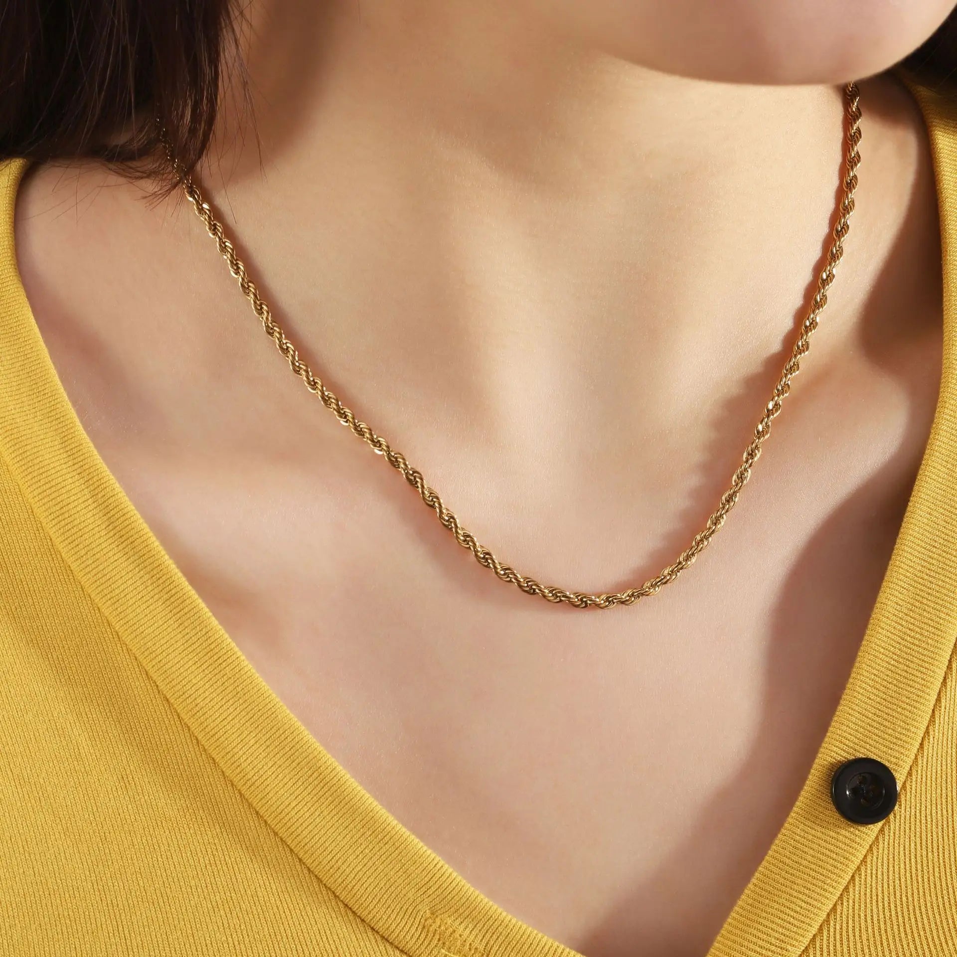 Rope Steel Pendant 316L Twisted Versatile