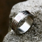 Fashion Nordic Odin Viking Trinity Stainless Steel Ring Vintage Vikings Rune Ring Men Women Simple Amulet Jewelry Gift
