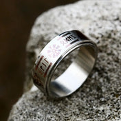 Nordic Odin Viking Trinity Rune Ring — Stainless Steel