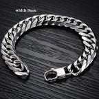 2022 New Trendy 316L Stainless Steel Base Chain Bracelet for Men Women Link Cuban Byzantine Coffee Beans Pig Nose Jewelry Gift