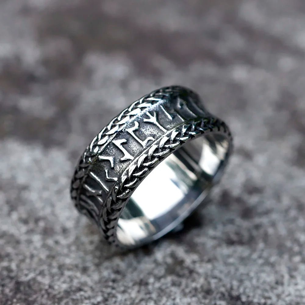2023 NEW Men's 316L stainless steel rings Nordic VIKING Odin Celtic Knot Rune Amulet Jewelry Gifts free shipping