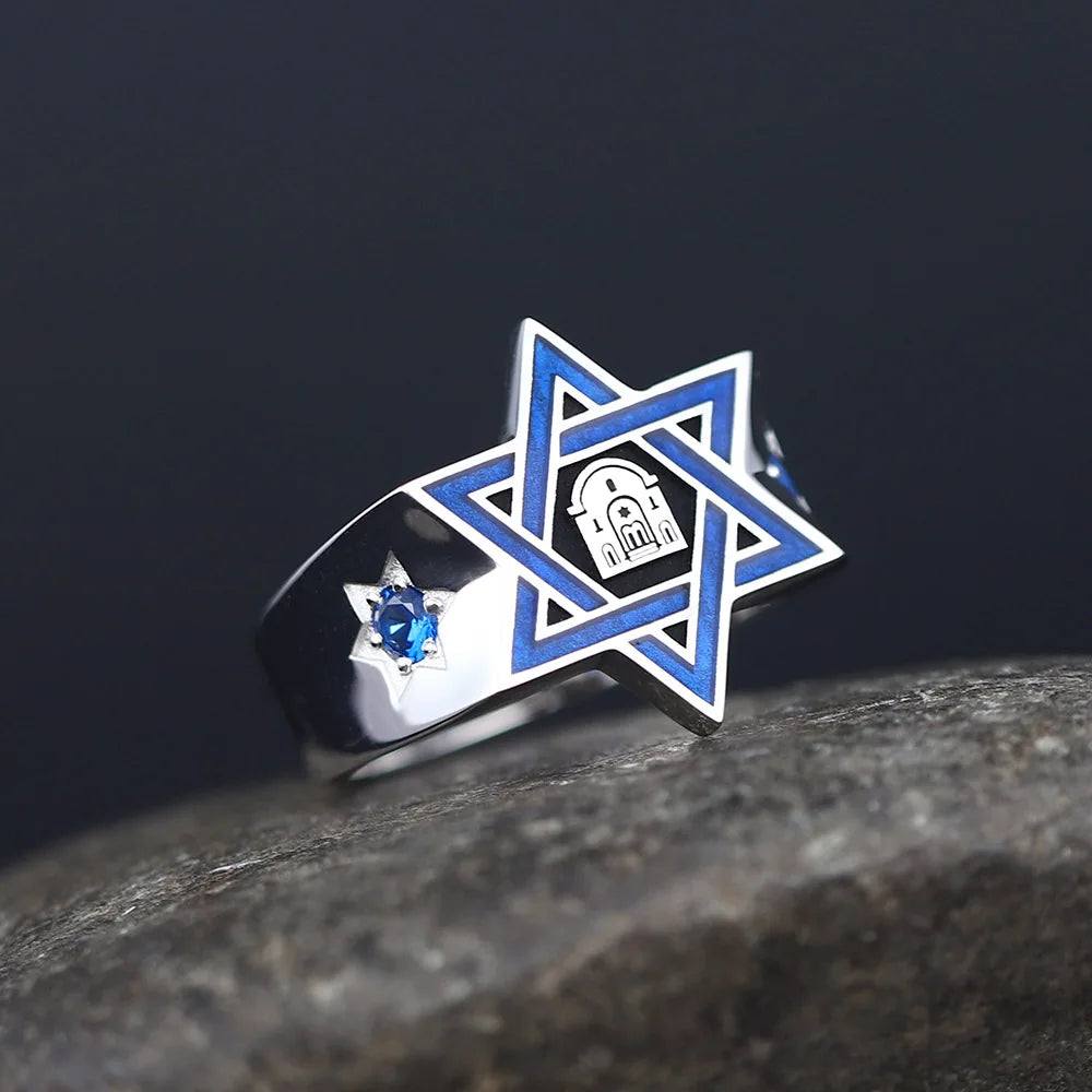 Star of David Ring — 925 Silver