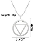 Akatsuki Hidan Ninja Jashin Necklace Trinity Symbol Baptism Catholicism Vintage Keychain Religious Pendant Jewelry