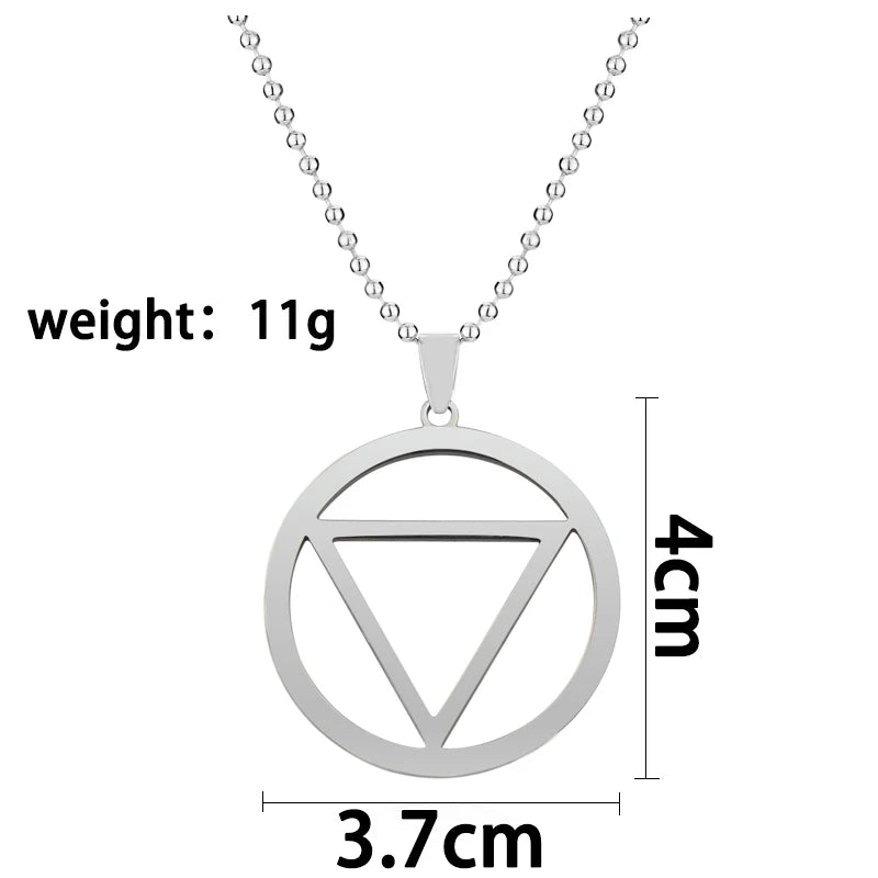 Akatsuki Hidan Ninja Jashin Necklace Trinity Symbol Baptism Catholicism Vintage Keychain Religious Pendant Jewelry