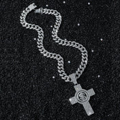 Rotating Dollar Sign Pendant — Cuban Chain — Stainless
