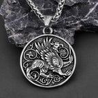 Stainless Steel Sweater Chain Greek Mythology Griffin Amulet Pendant Men's Necklace Retro Totem Necklace Jewelry Wholesale