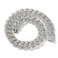 THE BLING KING 28mm Heavy Miami Cuban Necklace Micro Paved Out Cubic Zirconia Fashion HipHop Jewelry For Men