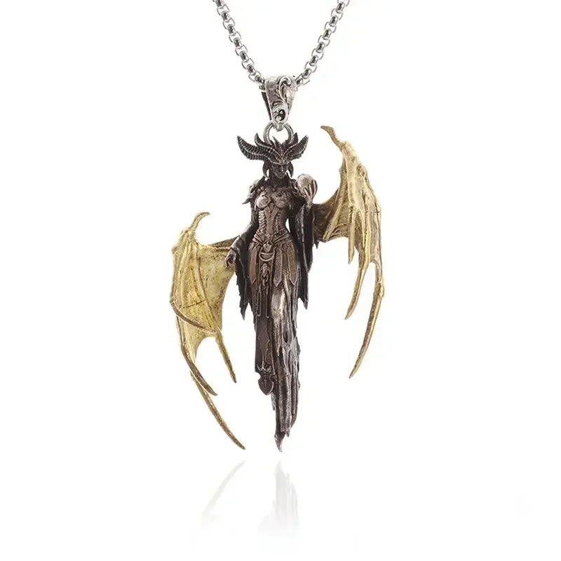Angel Stainless Steel Pendant Necklace