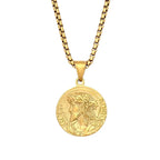 Jesus Portrait Pendant Necklace 316L Stainless Steel Christian Medal Necklaces For Men Women Jewelry Gift Dropshipping